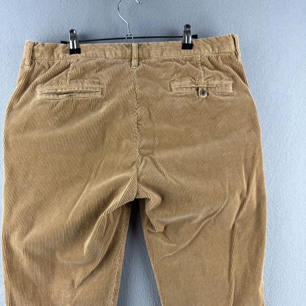 Ralph Lauren Rugby Pants Mens 36 (Fits 36x30) Beige Corduroy Cotton Chino‎